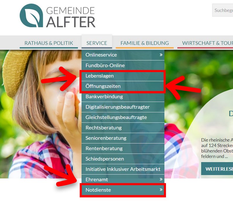 Bild: Service - vergrößerte Darstellung öffnen