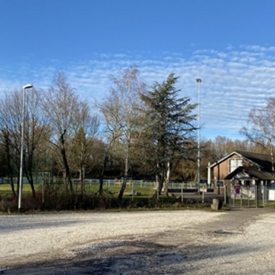 Das Foto zeigt den Sportplatz Volmershoven, Foto: Gemeinde Alfter - vergrößerte Darstellung öffnen