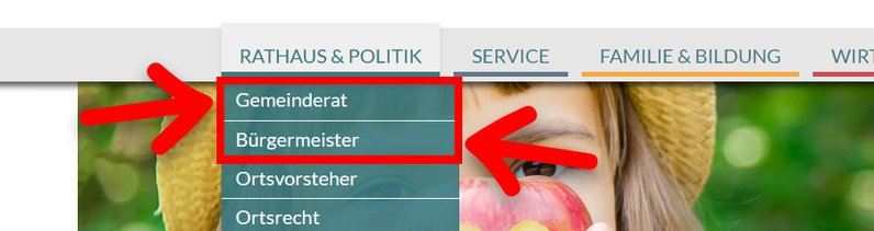 Bild: Gemenderat und Bürgermeister - vergrößerte Darstellung öffnen