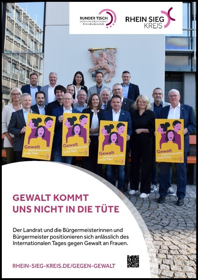 Plakat der Bürgermeister gegen Gewalt gegen Frauen - vergrößerte Darstellung öffnen